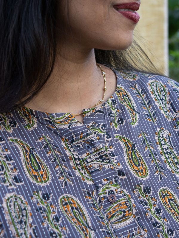 Kantha - Printed Gray - Image 3