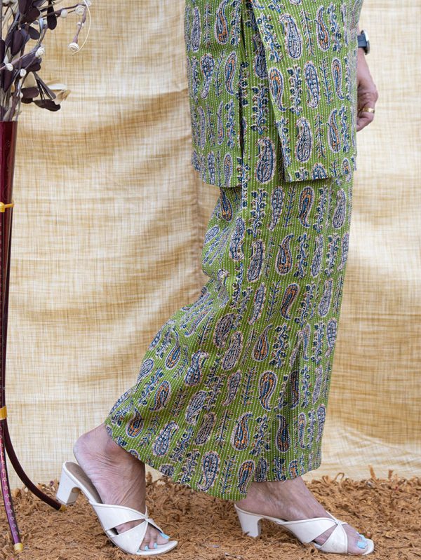 Kantha - Printed Green - Image 4