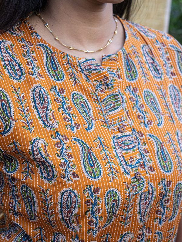 Kantha - Printed Yellow - Image 3