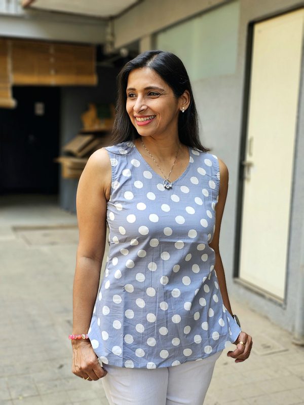 Mrudula - Summer Special Tops Gray - Image 2