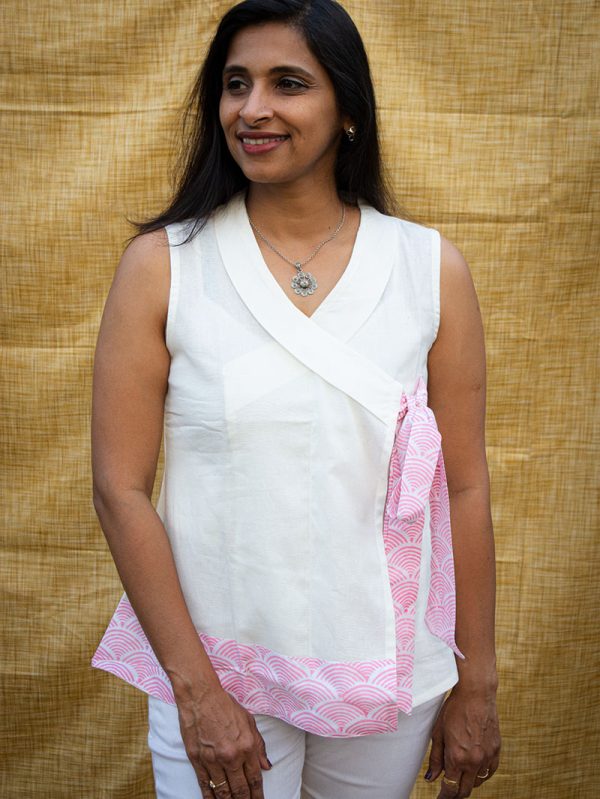 Trendy Knot Top - White - Image 2