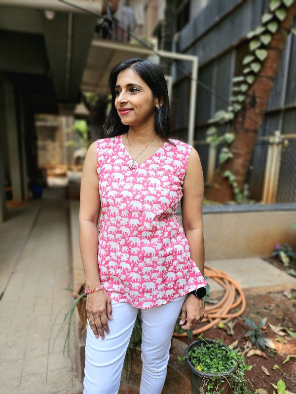 Mrudula - Summer Special Tops Pink - Image 2