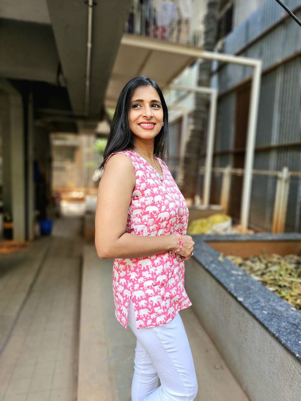Mrudula - Summer Special Tops Pink - Image 4