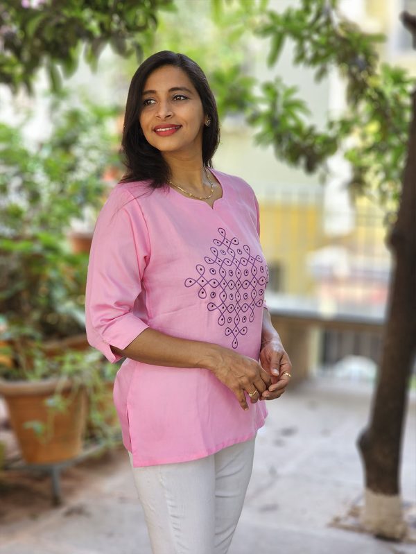 Rangoli Collection | Kolam - Baby Pink - Image 4
