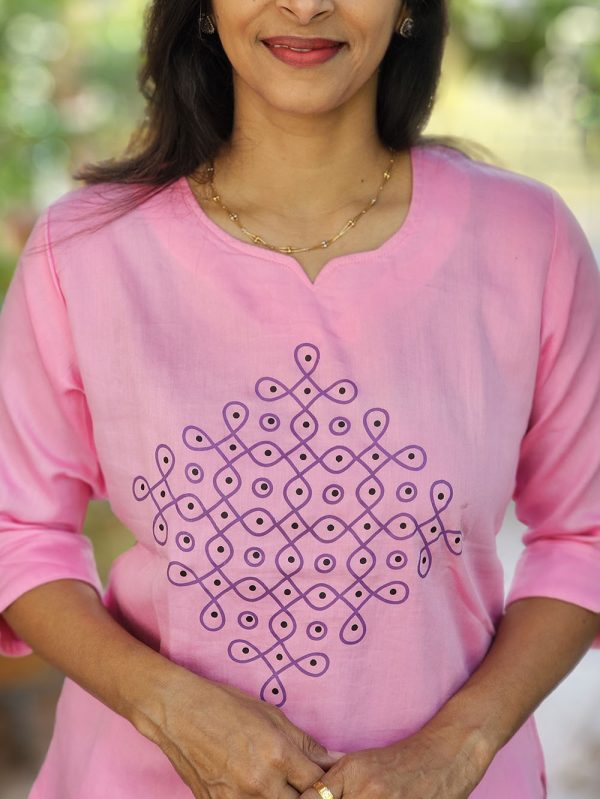 Rangoli Collection | Kolam - Baby Pink - Image 5