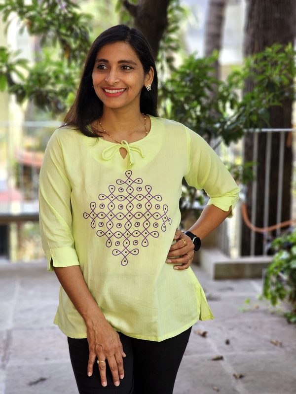 Rangoli Collection | Kolam - Lemon - Image 2