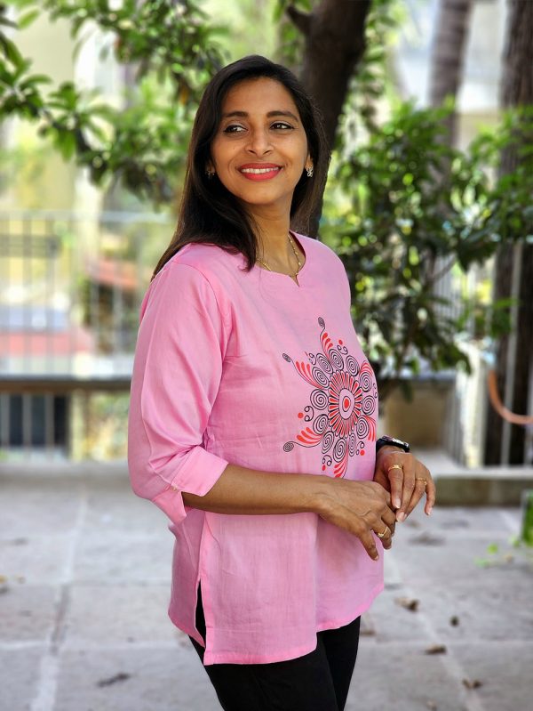 Rangoli Collection | Sanskar Bharati - Baby Pink - Image 2