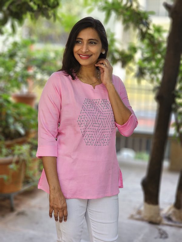 Rangoli Collection | Thipkyanchi Rangoli - Baby Pink - Image 3