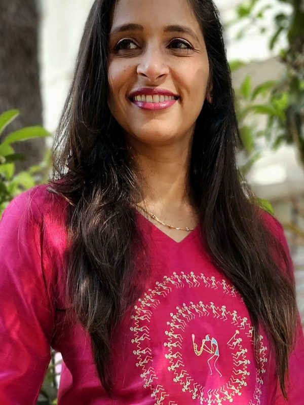 Warli | Tarpa Design - Rani Pink - Image 4